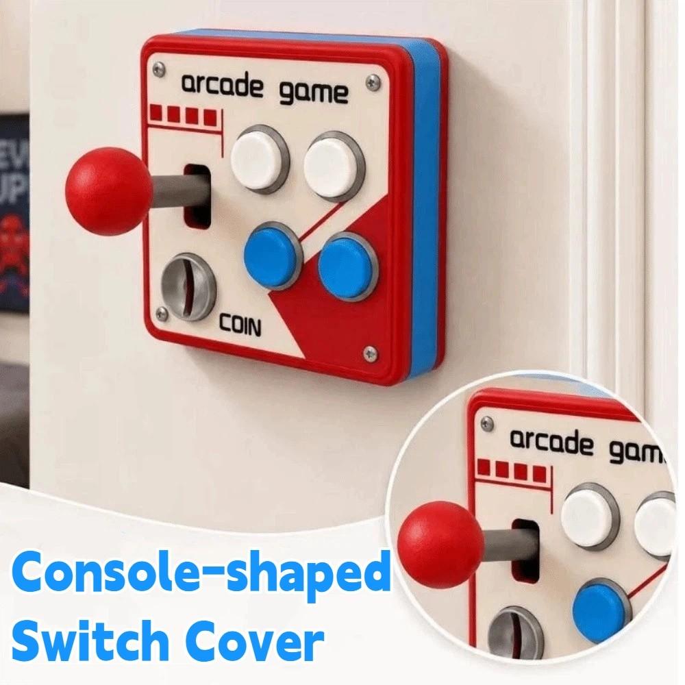 Retro Arcade Games Light Switch Guard Covers Creative Console-shaped Switch Cover  Home Decoration