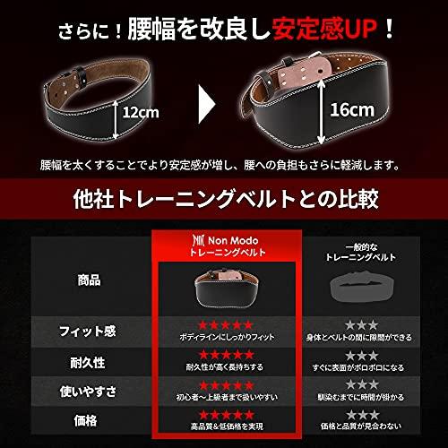 Centură de antrenament NonModo Power (Mediu) [Recomandat de Antrenorul Personal Yuji] Centură pentru Antrenament de Forță, Centură pentru Ridicarea Taliei