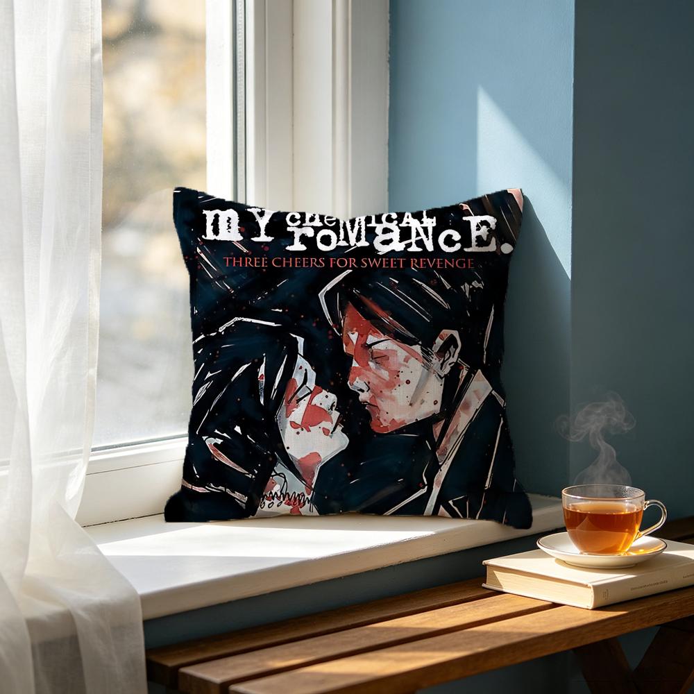 Band MMy Chemical Romanceed Cushion Cover Cushion Cover Set Pcs x x x Pillowcase Decorative Sofa Home Decor