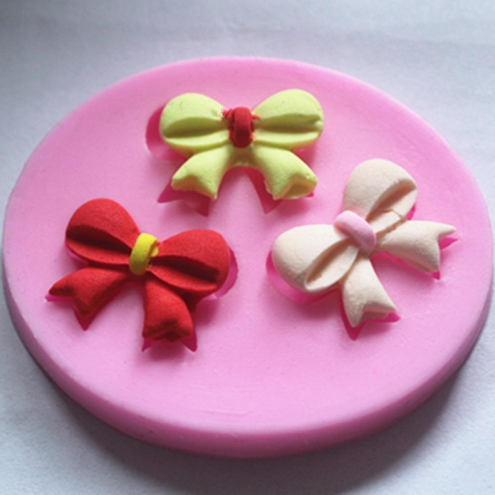 

Cute Sugar Baking Silicone Gel Cake Decorating Bowknot Chocolate Mould