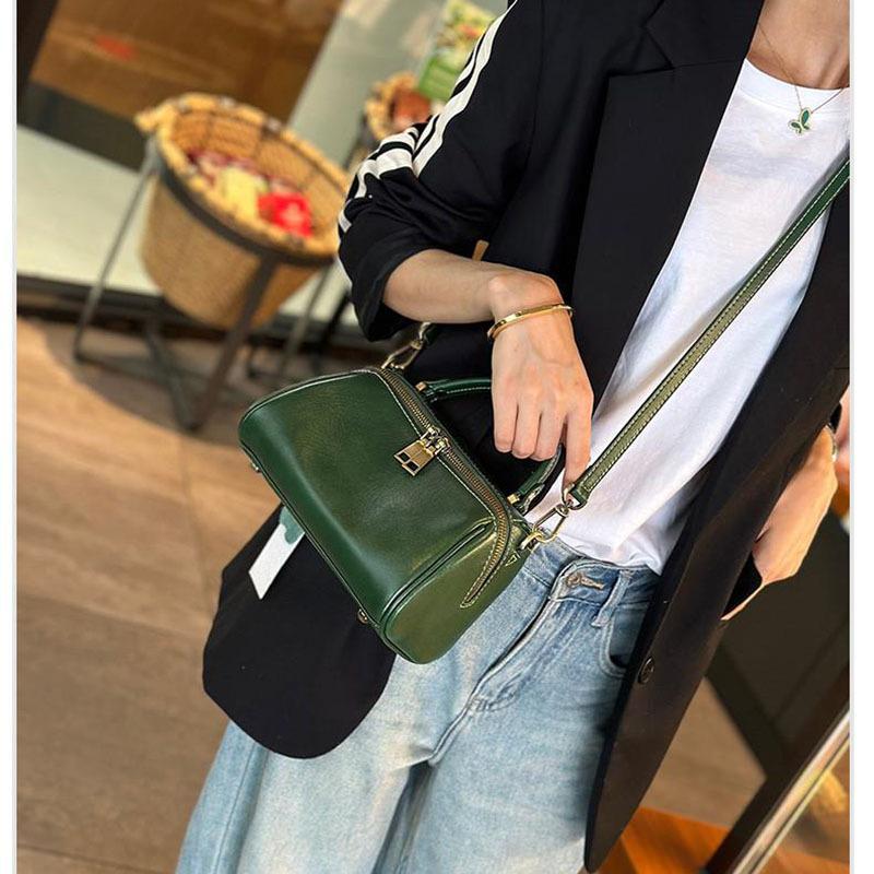 Genuine Leather Handbag Small Pillow Bag Commuting Versatile Women's Cowhide Bag Fashionable Single-shoulder Women's Bag