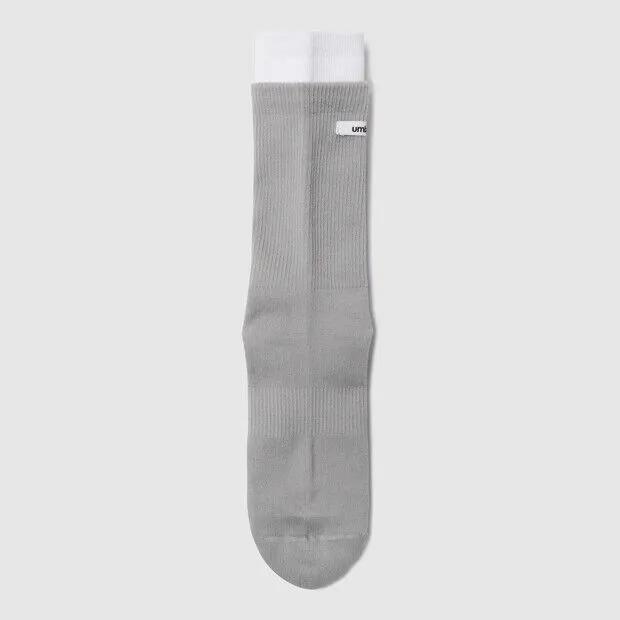 Women's Layered Crew Socks Light Grey UR122CSC18
