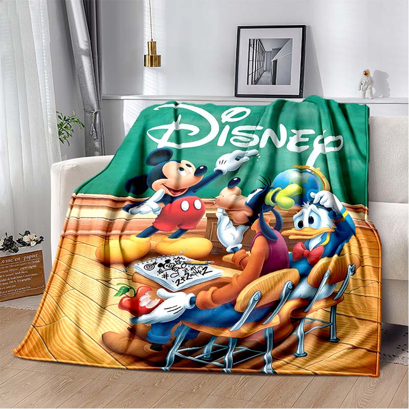 Mickey Mouse and Donald Duck Print Queen Size Blanket,Super Soft Bed Blanket,Lightweight Fuzzy Cozy for All Seasons,Holiday Gift