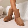 New Large-sized Women's Snow Boots with Fleece, Thickened and Warm Cotton Shoes and Boots Devotion