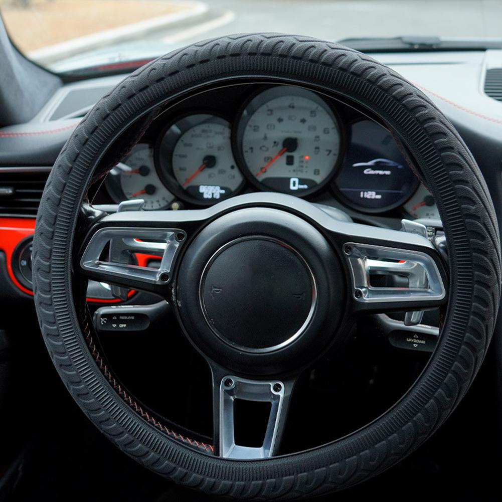 Universal Silicone Car Steering Wheel Case Cover Shell Skidproof Protective Car Handle Cover Car Interior Accessories