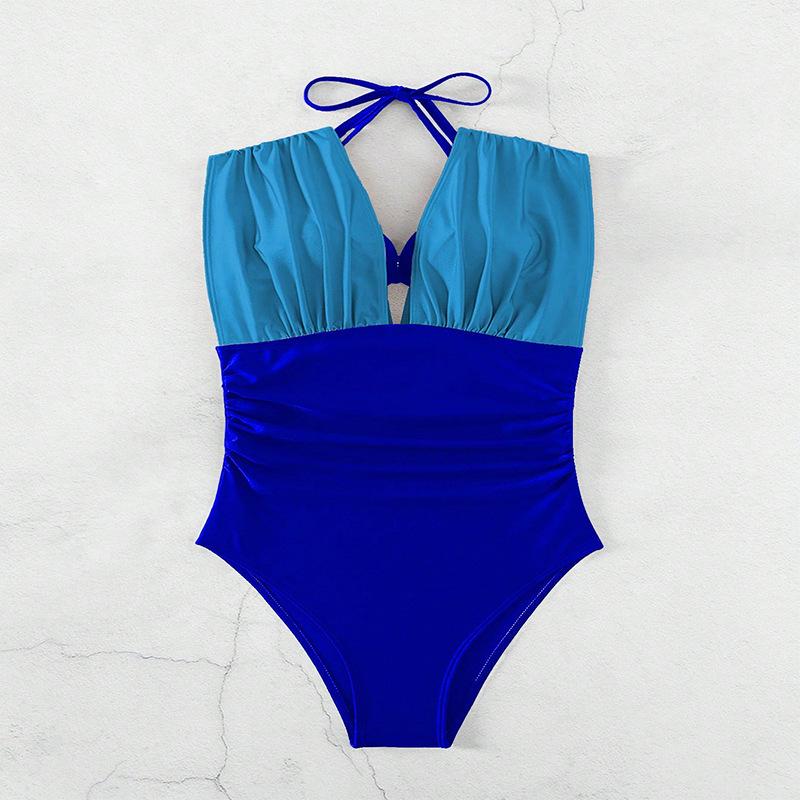 2025 European & American Lace-up Bikini Set: Women's Sexy One-Piece & Two-Piece Swimwear for Beach & Hot Springs