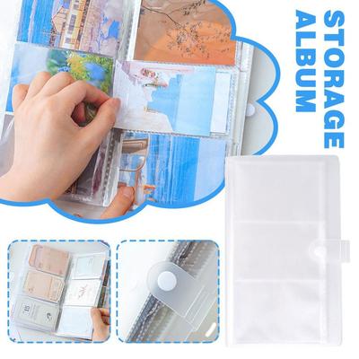 Transparentes Mini-Film-Fotoalbum aus PP, wasserdicht, matte Hülle, Taschen für Fotoseiten, Ordner für Geburtstagsgeschenke, Neujahrsgeschenke