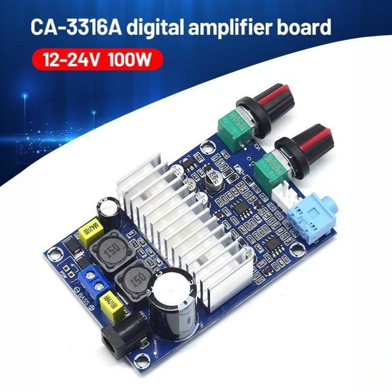 Tpa3116 Subwoofer Amplifier Board Audio 100W Dc12-24V Support Bass Output 2.0 Chennel Amplificador Diy Speaker Home Theater