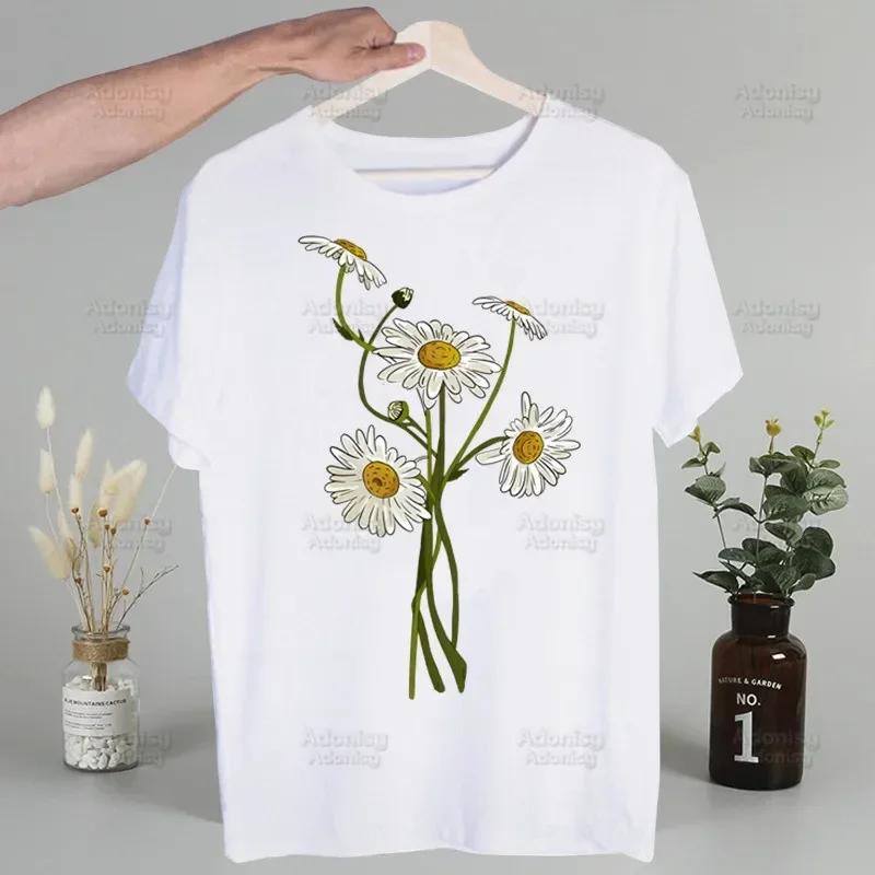 Love Daisy Feeling Daisy Men's Tshirt Cute Printing Shirt Mens Fashion T-Shirt For Men Casual Tops Short Sleeve