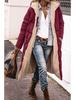Slim Fit Double Sided Hooded Cotton Cardigan Jacket Long Sleeve Solid Color Coat