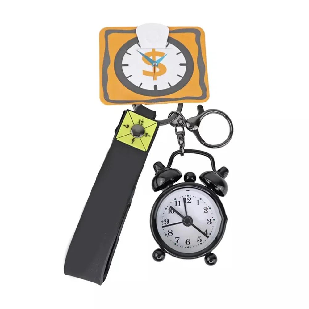 1pcs Creative Cute Mini Keychain Alarm Clock Electronic Alarm Clock Multicolor Electronic Alarm Clock Keychain Pendants Gifts