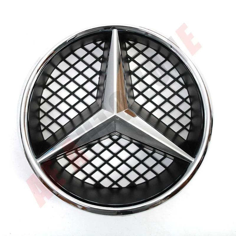 Calandre avant style OE Noir et Argent Emblème Étoile Noir Brillant Pour Mercedes Benz Classe GLK X204 2008-2012 GLK280 GLK300 GLK350