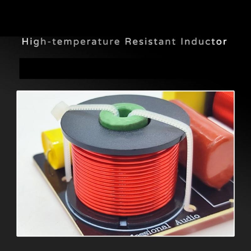 Professional Grade Speaker Crossover with Double Filtering Magenta 2 Crossover 3.3uF/3uF 2 Speaker Crossover for DIY