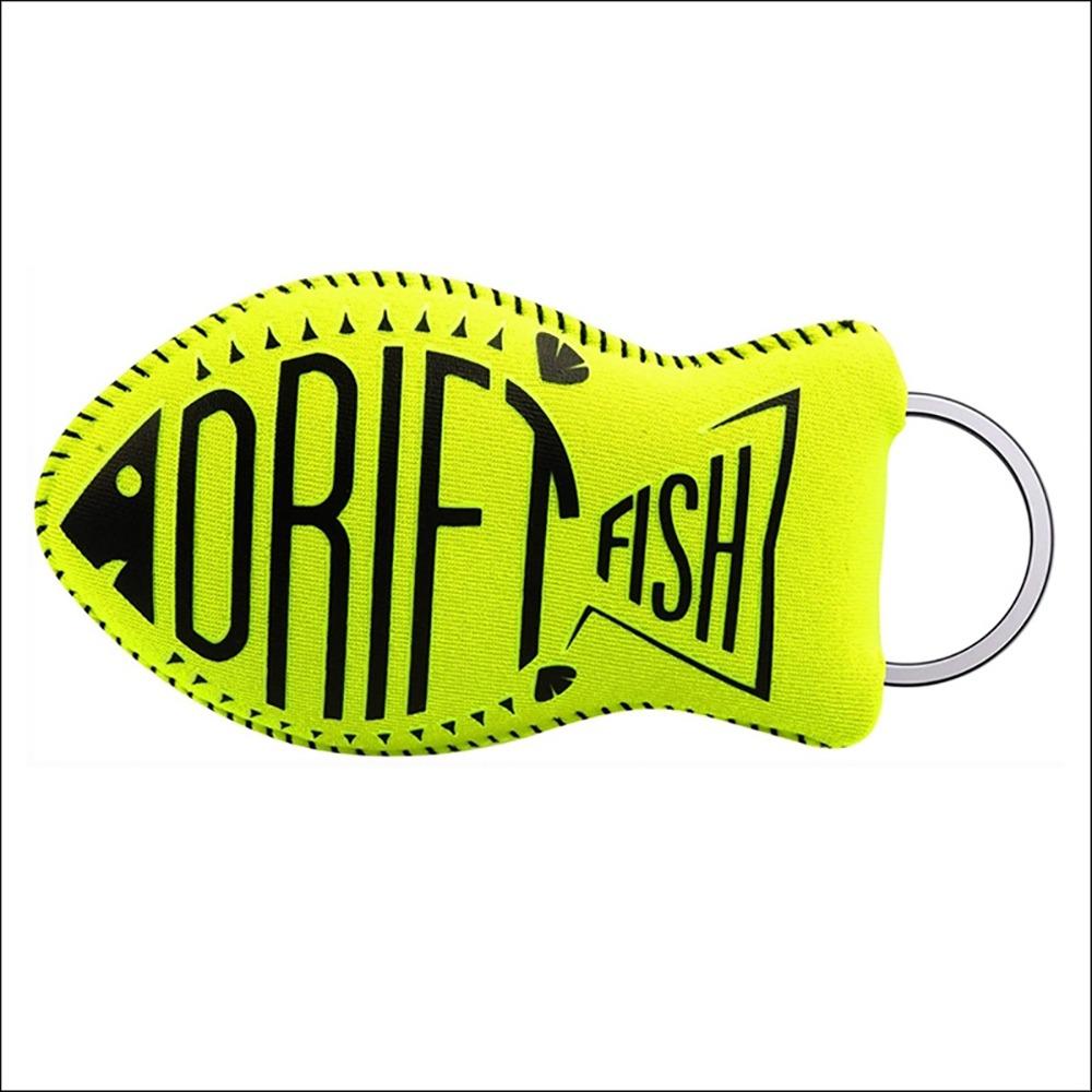 Fish Shaped Key Ring Buoyant Design Fish Keychain Gifts Floating Keychain Swimming Accessories зелёный