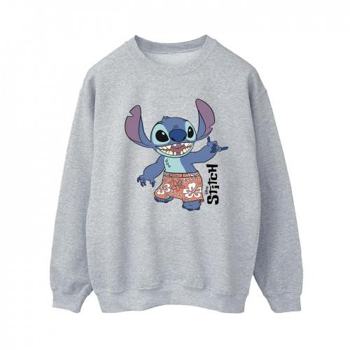 Disney Womens/Ladies Lilo & Stitch Bermuda Shorts Sweatshirt