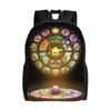 K-Kirbys Laptop-Rucksack Damen Herren Mode Buchtasche für College Schule Studenten Cartoon Tasche