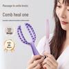 2-in-1 Long Handle Scalp Scrubber & Massage Brush with Soft Rubber Coarse Teeth for Shower