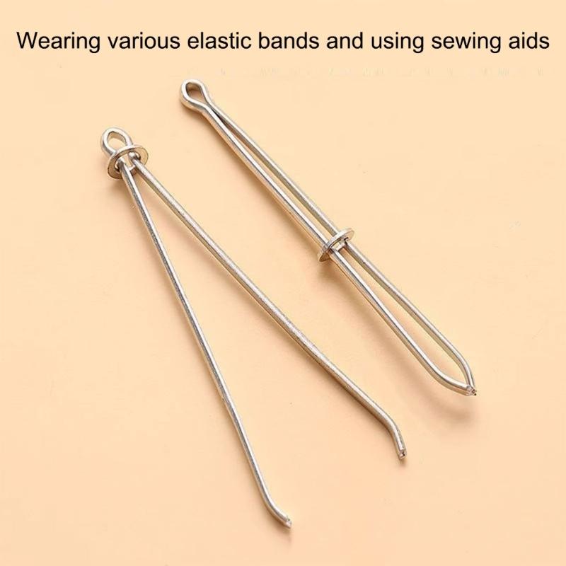 Drawstring Threaders Tweezers Rope Threader Clip Elastic Band Threader Tool Sewing Threading Tool For Sweatpants Hoodies