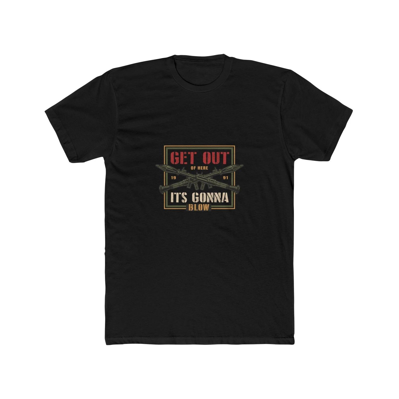 

Get Out It s Gonna Blow T-Shirt | Vintage Bomb Illustration, Cool T-Shirt Style 2XL
