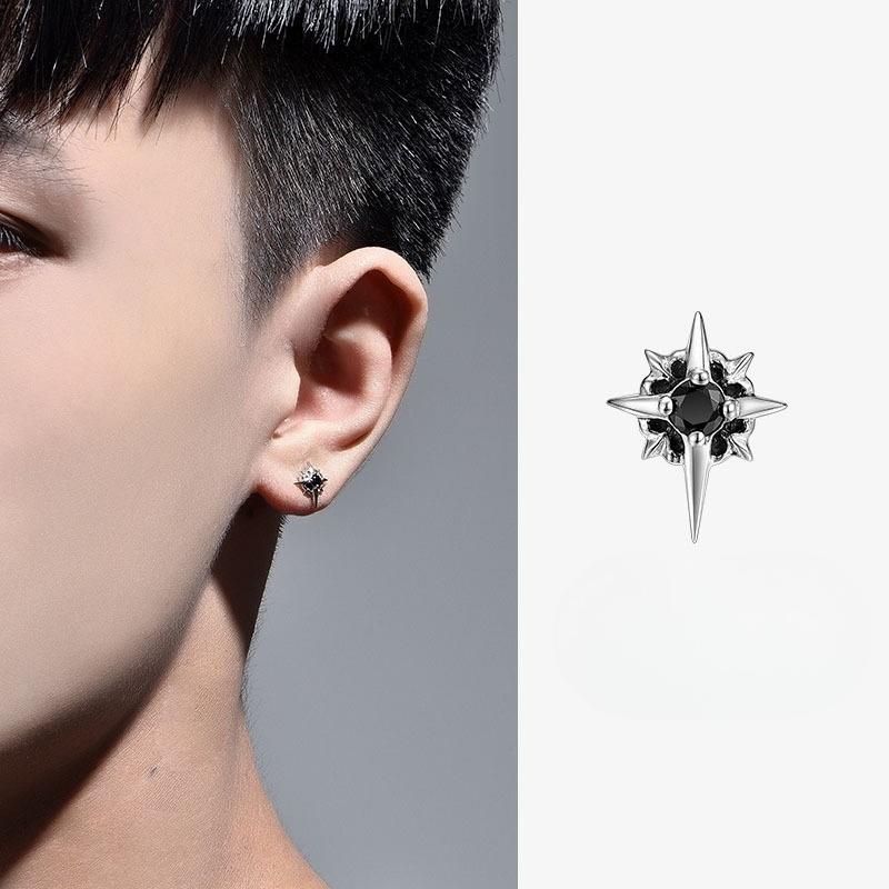 Серьга - Характерная Хип-Хоп Панк Высококлассная Серьга - Маленькая Женская Мода - Элегантная Простая Серьга с Бриллиантами Polar Star