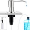 Stainless Steel 304 Kitchen Sink Soap Dispenser, 500ml Press Type with 120mm Silicone Tube
