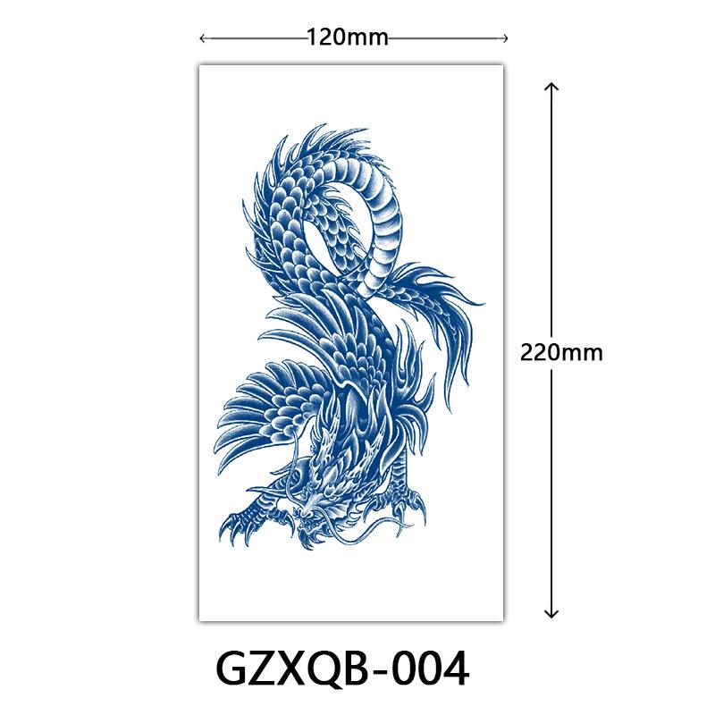 Herbal Half Arm Tattoo Stickers, Big Arm Juice Semi-Permanent Tattoo Stickers, Sweatproof Tattoo