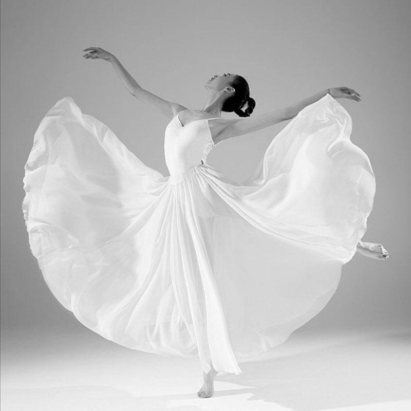 Gonna Mezza Lunghezza Danza Balletto Donna Pattinaggio Gonne Lunghe Abbigliamento Pratica Ballerina Gonne Professionali da Palco