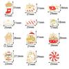 10pcs Alloy Enamel Christmas Charms Cute Xmas Pet Dog Bone Pendants For Jewelry Making DIY Earrings Necklace Gifts Accessories