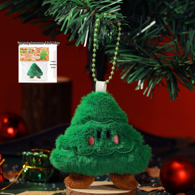 Original Christmas Plush Snowman Keychain Doll - Cute Old Man Charm Gift