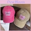 Cotton Bow Baseball Cap With Adjustable Fit For Summer Casual Wear