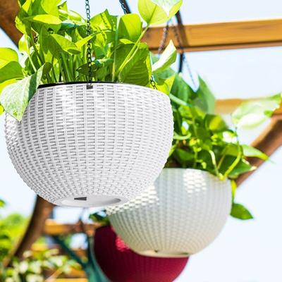 Self Watering Hanging Planters Indoor Outdoor Thickened Hanging Basket Flower Pot with