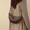 Dumpling bag women's new messenger bag leather women's bag fashion commuting high-end commuting croissant bag