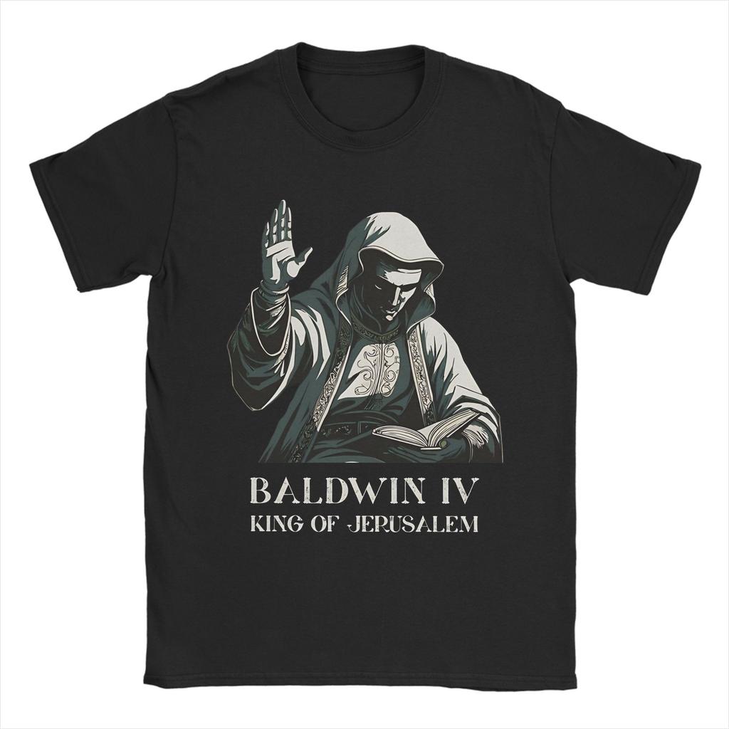 Summer Baldwin IV The Leper King of Jerusalem T Shirt For Unisex  Pure Cotton Tshirts Short Sleeve Clothing