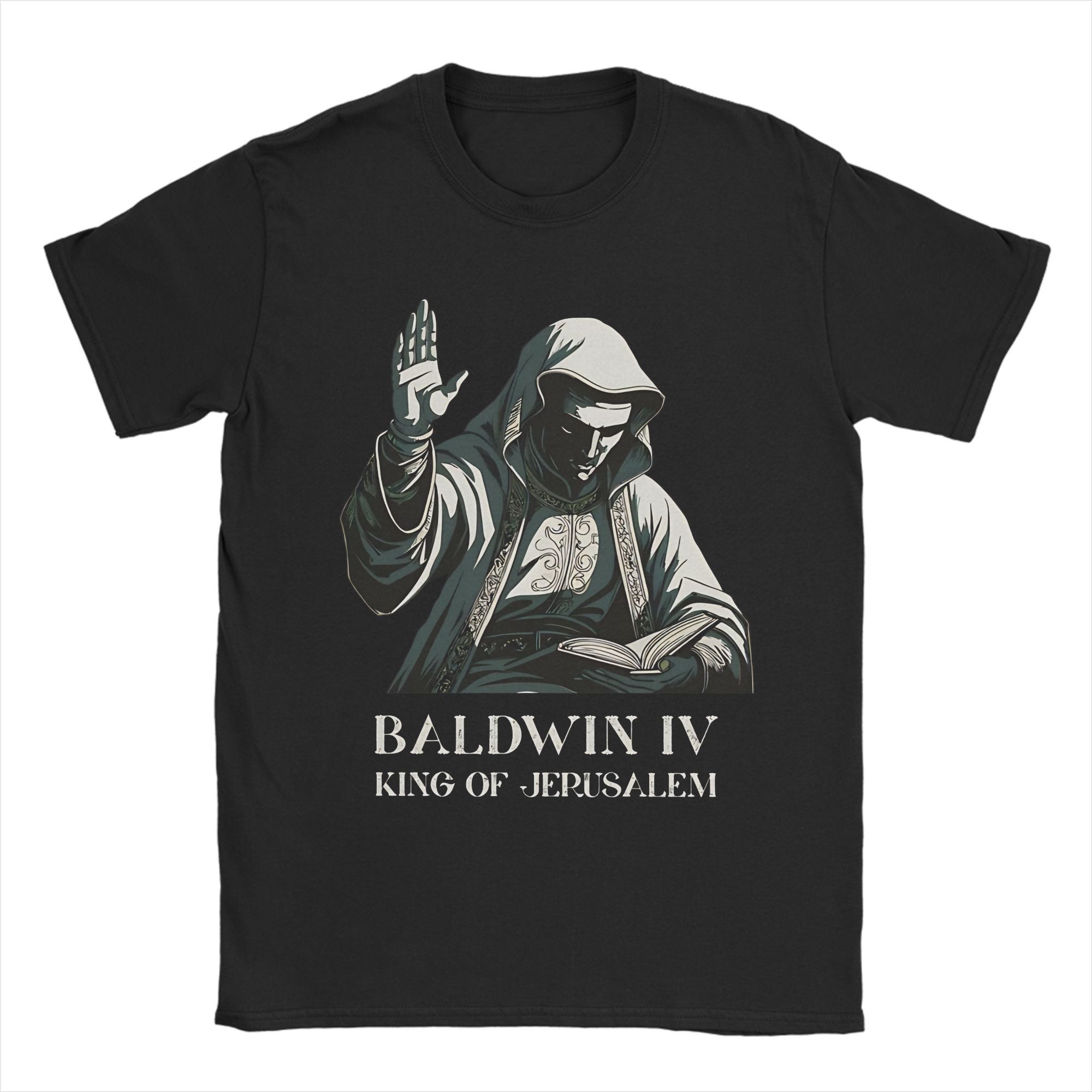 

Men Women Print Baldwin IV The Leper King of Jerusalem T Shirt Tee Cotton Tshirts Clothes 4XL
