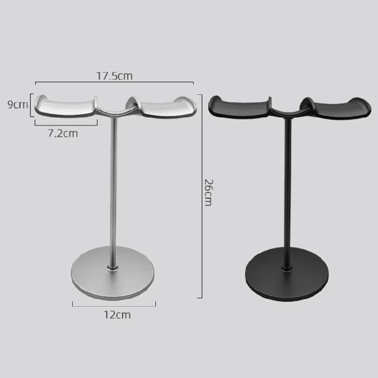 Versatilitys Aluminum Headphone Stands for Gaming Desk Detachable Double Mounts and NonSlip Base for Secure Placement