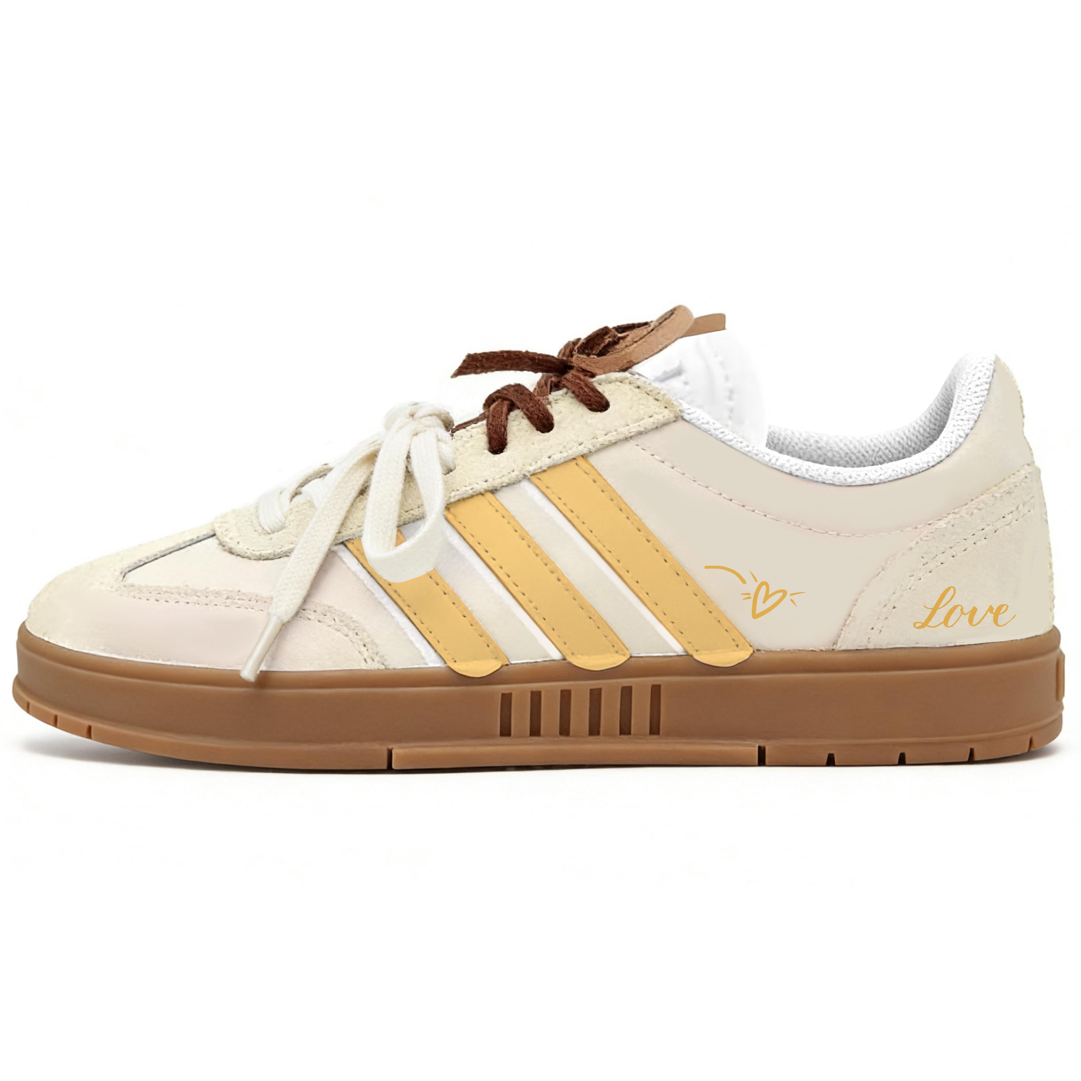 

Adidas GRADAS Li Ba, Fragrant Lime Steamed Bun Leather Abrasion Resistant Slip Resistant Low top Skateboard Shoes IE9044(Team901-) 37⅓