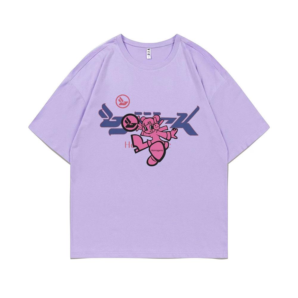 Bjork Homogenic Fly Girl Grafikdruck T-Shirt Herren Lässig Reine Baumwolle O-Ausschnitt T-Shirt Männer Frauen Mode Vintage Übergroße T-Shirts