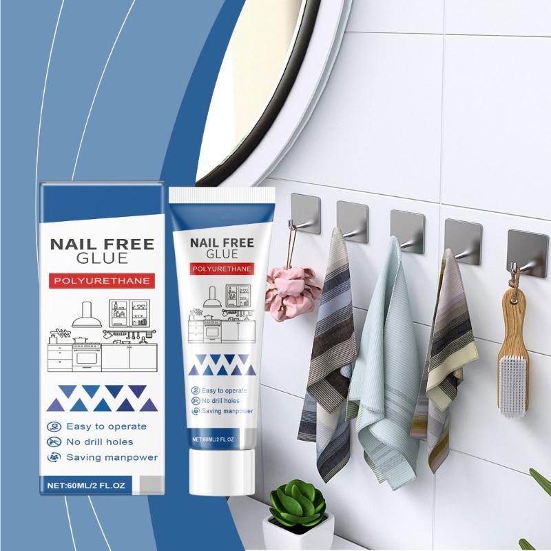 60ml Multifunction Glues Nail Frees Glues Water Resistant Glues Instants Bonding Adhesive Glues Easy To Use for Home