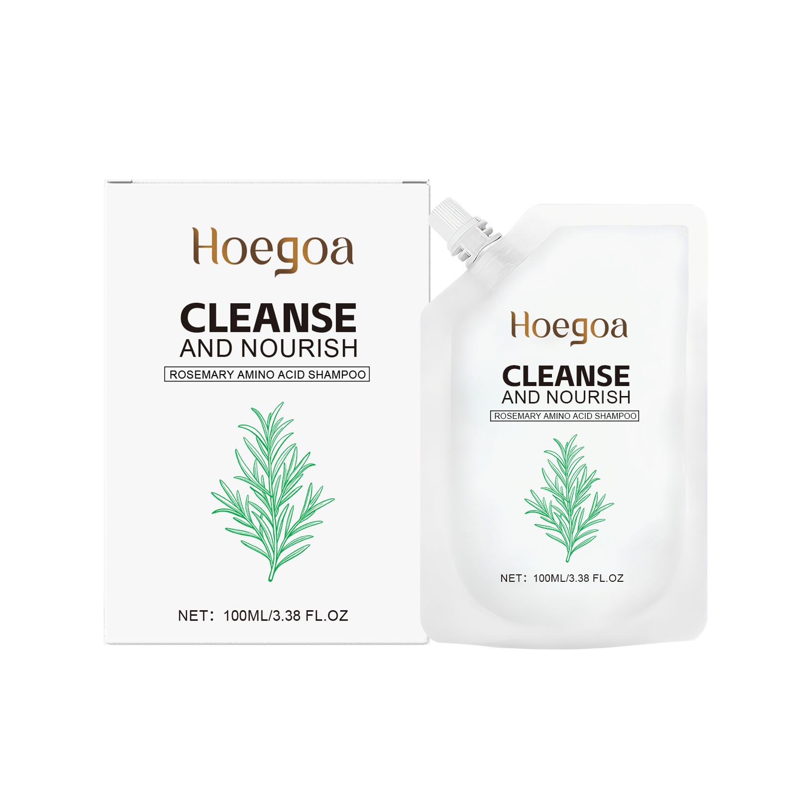 Hoegoa Rosemary Shampoo Refreshing Gentle Cleansing Smooth Shiny Hair Rich Foam Daily Care
