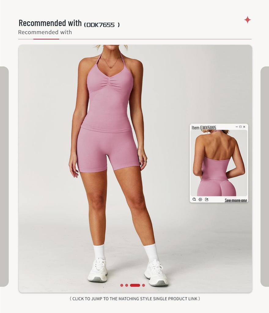 ZeChuang Women's Seamless High Waist Yoga Shorts - Butt-Lifting, Quick-Drying Summer Fitness Pants