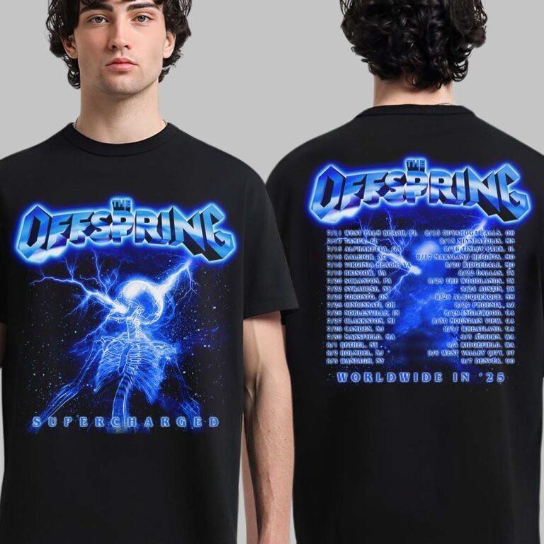 The Offspring Supercharged Skeleton Tour 2025 North America T-Shirt Unisex T-Shirt L