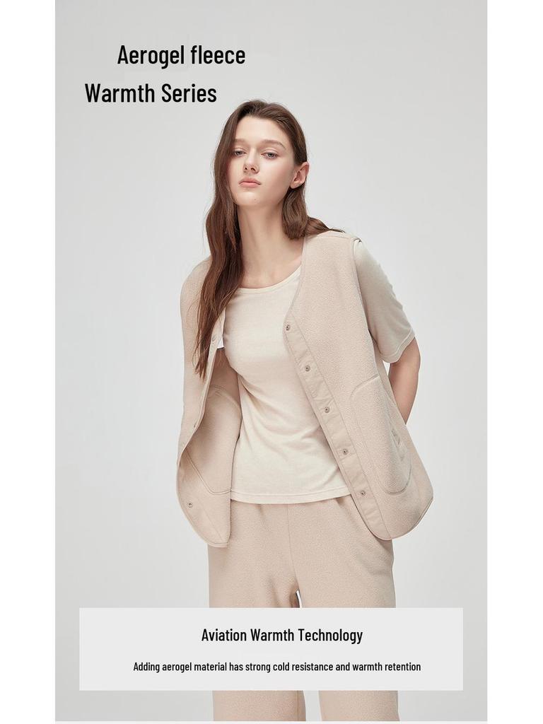 Autumn/Winter Fleece Windproof Vest: Warm Outdoor Windbreaker Cardigan