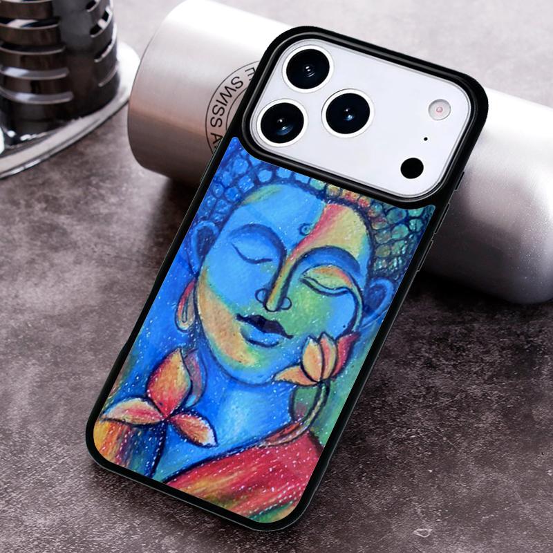 Buddha statue Vintage Phone Case For iPhone 17 16 15 14 13 12 11 Pro Max Plus 17Air Soft Silicone Cover