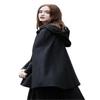 Casual Hooded Cape Coat, Fashion Loose Solid Winter Cloak Outerwear Zszjbv53