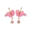 [OTAKUMARKET] Hair Accessories for Yukata, Kimono, Shichi-Go-San, Graduation - Butterfly Tsumami Zaiku with Bell, 5 Colors (Light Pink)
