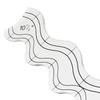 Wavy Sewing Rulers Patchwork Stencils Clear Acrylic Quilting Templates For Sewing Machine Quilting And Patchwork Project