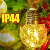 10/16/24 Bulbs Solar String Lights Outdoor Vintage Rope 8 Lighting Modes Garden Lights for Patio Balcony Yard Decor Waterproof and Durable
