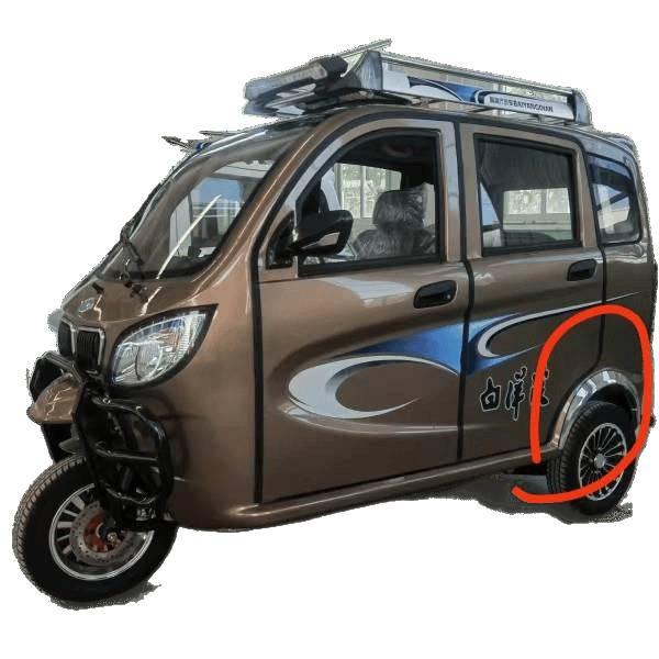 Baiyangdian Disabled Vehicle 200 New Model Three-Wheeled Motorcycle Plastic Fender Trim and Wheel Hub
