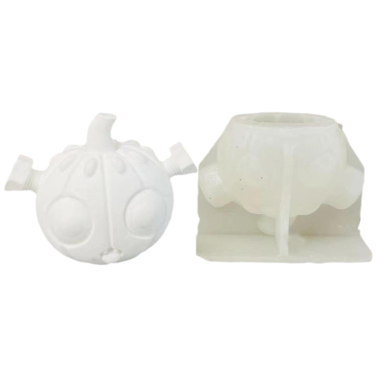 

Творческий робот Тыква Свеча Силиконовая форма Высокотемпературная устойчивая форма для ароматерапии Праздничная форма для украшения