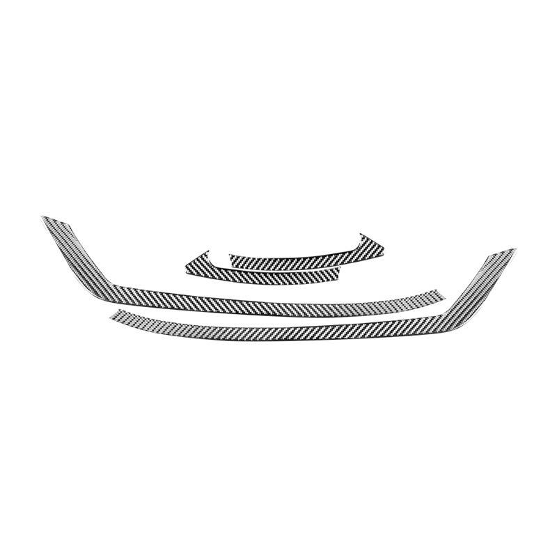 Carbon Fiber Car Front Headlight Eyebrow Trim Strips Decoration Stickers For Nissan X-TRAIL 2014-2018 Exterior Accessories
